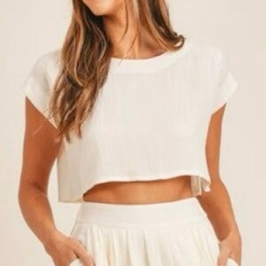 By Together Cream Crop Top | Gently Used